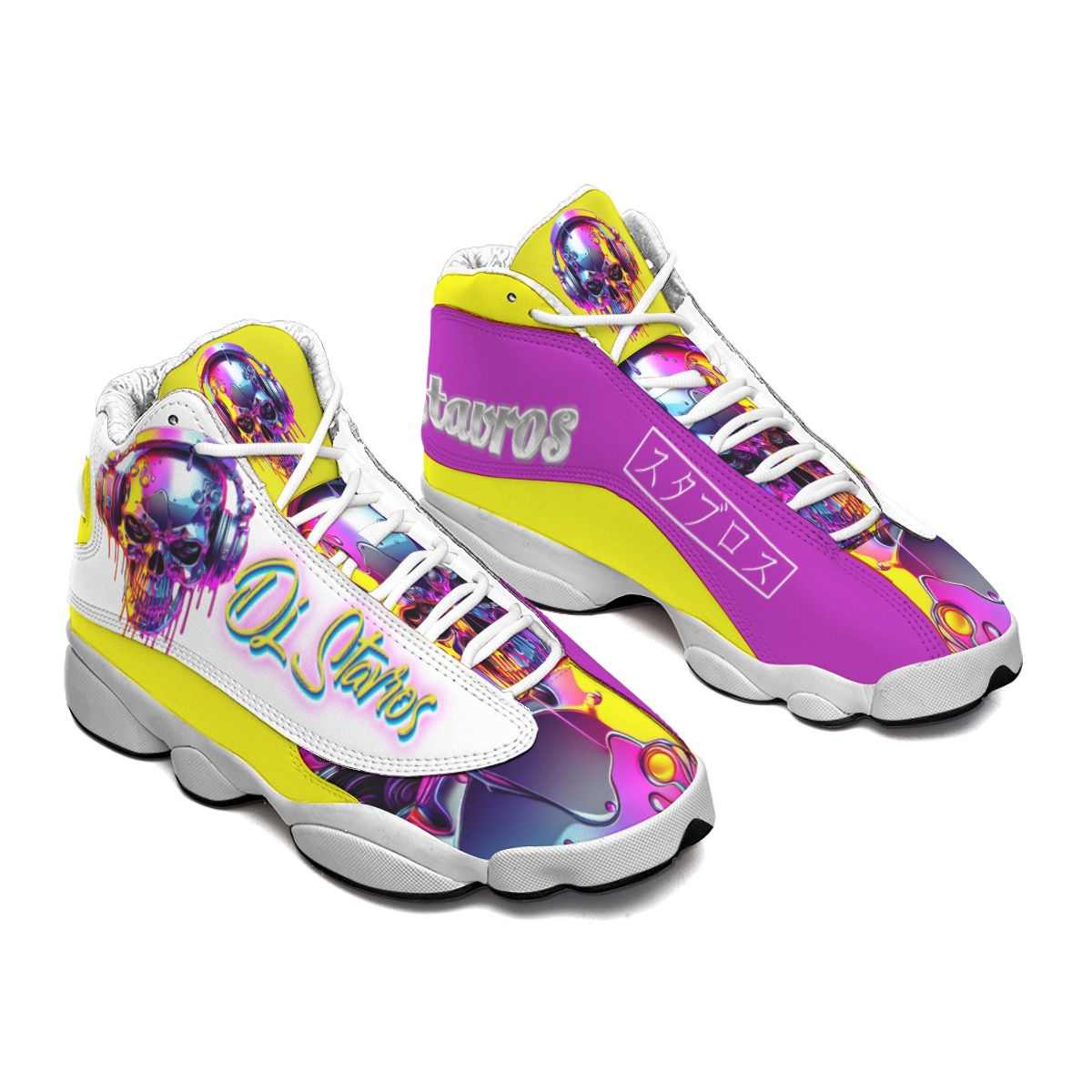 Dj Stavros Mach VI Men's Curved Basketball Shoes With Thick Soles