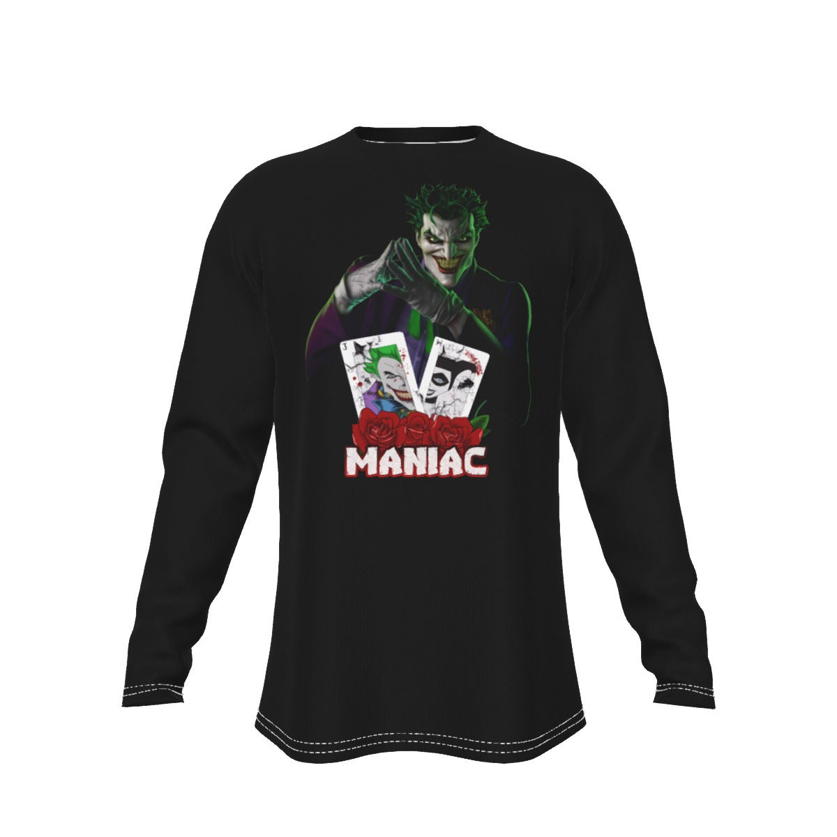 Maniac Joker Men's Long Sleeve T-Shirt