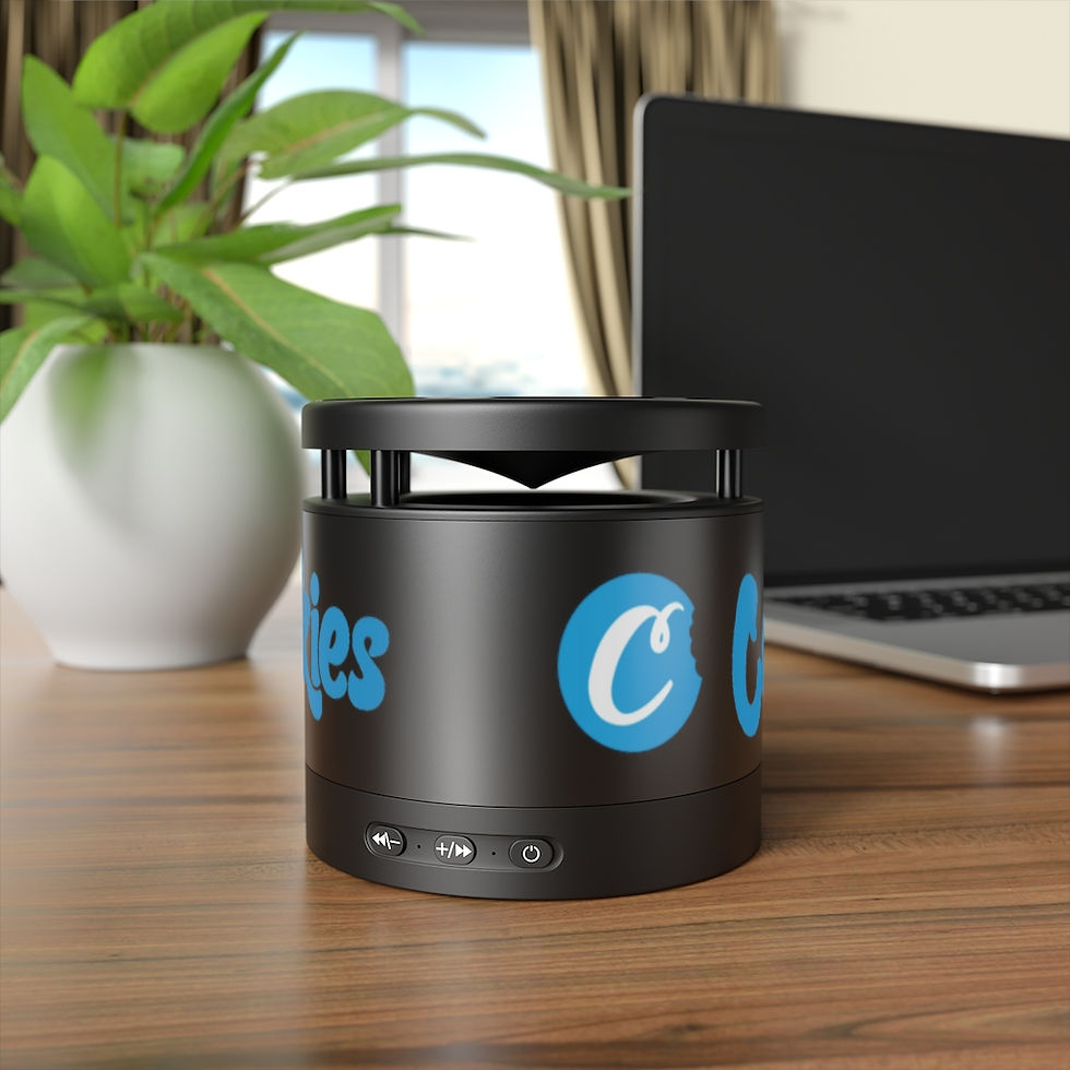 Thumbnail: C For Cookies Metal Bluetooth Speaker and Wireless Charging Pad