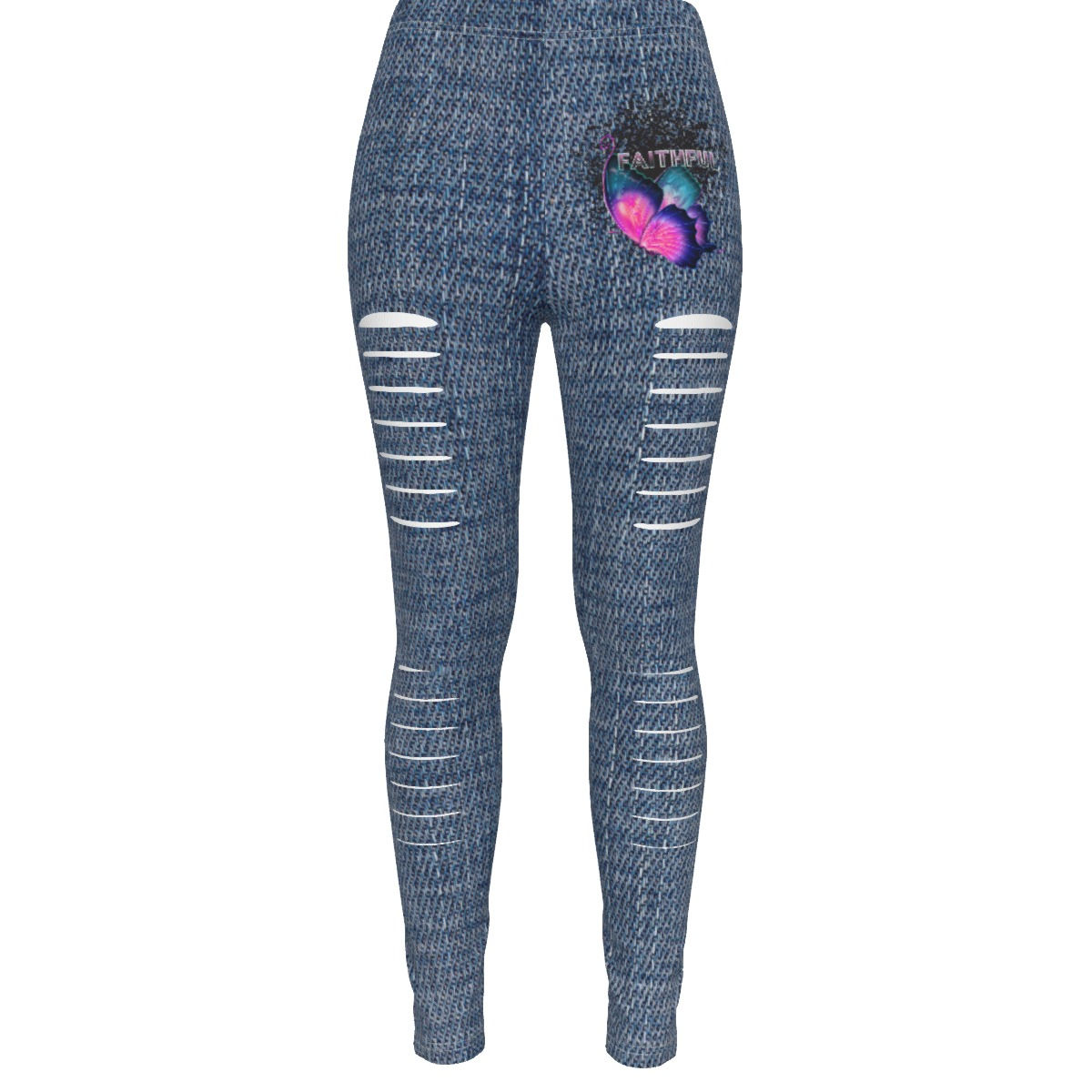 Faithful Jean Style Women's Ripped Leggings