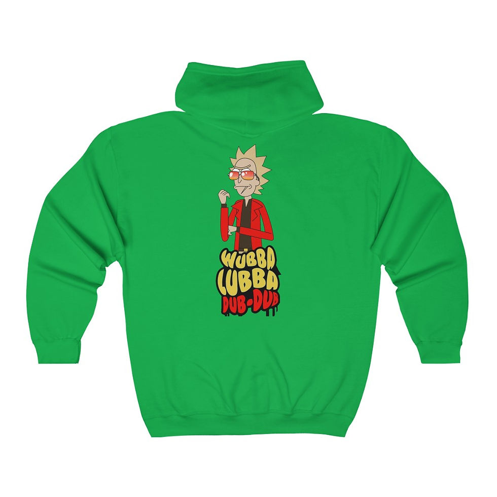 Thumbnail: Wubba Lubba Dub Dub Unisex Heavy Blend™ Full Zip Hooded Sweatshirt