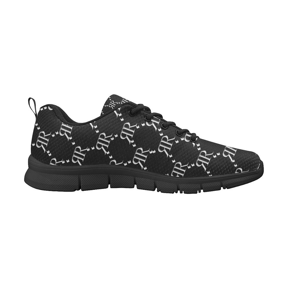 Thumbnail: Rivera Royale Bevel on Black Men's Breathable Running Shoes/Large (Model 055)
