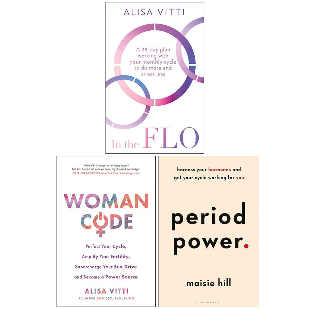 In the FLO, Womancode, Period Power 3 Books Collection Set