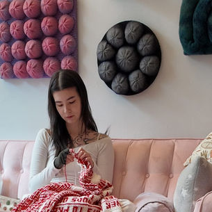 Birth Control Tapestry: Textile Artist Alexandria Masse Transforms Contraceptive Information Into Monumental Fibre Art