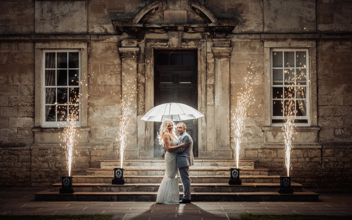 Hellaby Hall's epic frontage, perfect for photo's