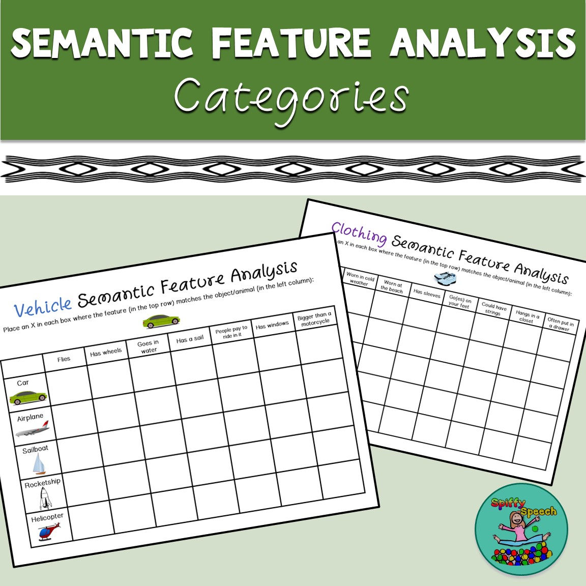 Categories Semantic Feature Analysis