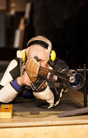 Wishaw and District SAC member prone target rifle