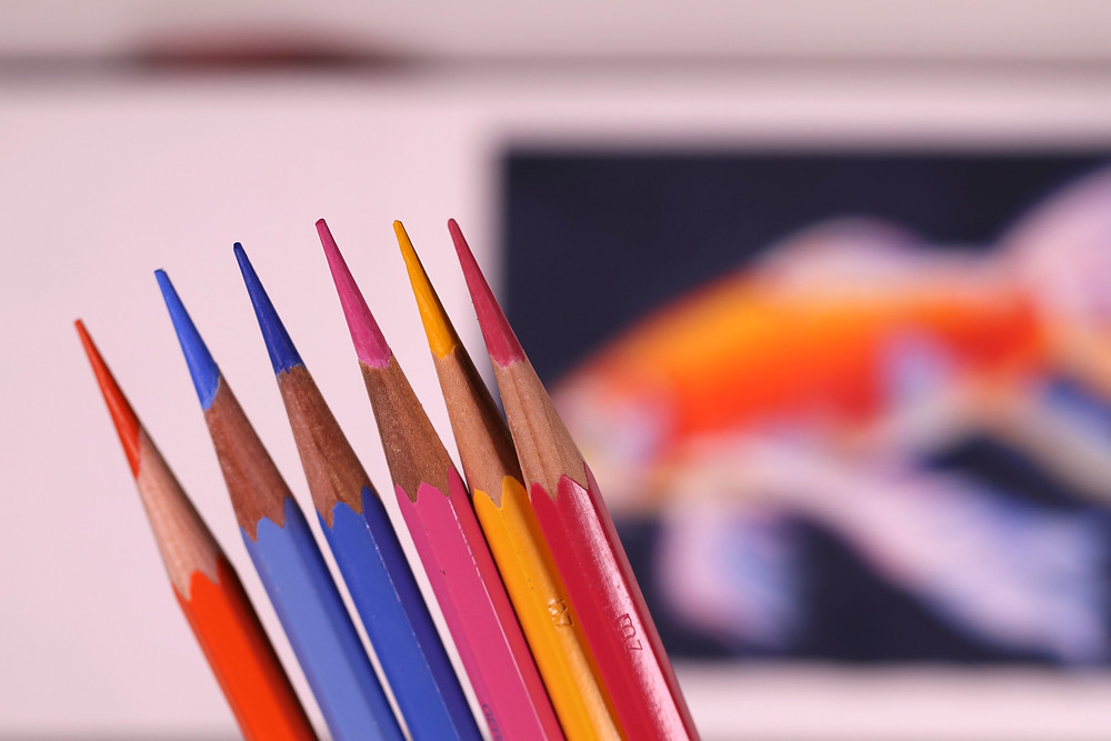 Keep watercolor pencils sharp for best results!