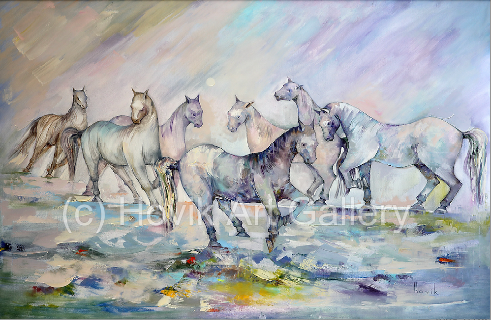 Horses 150x100cm