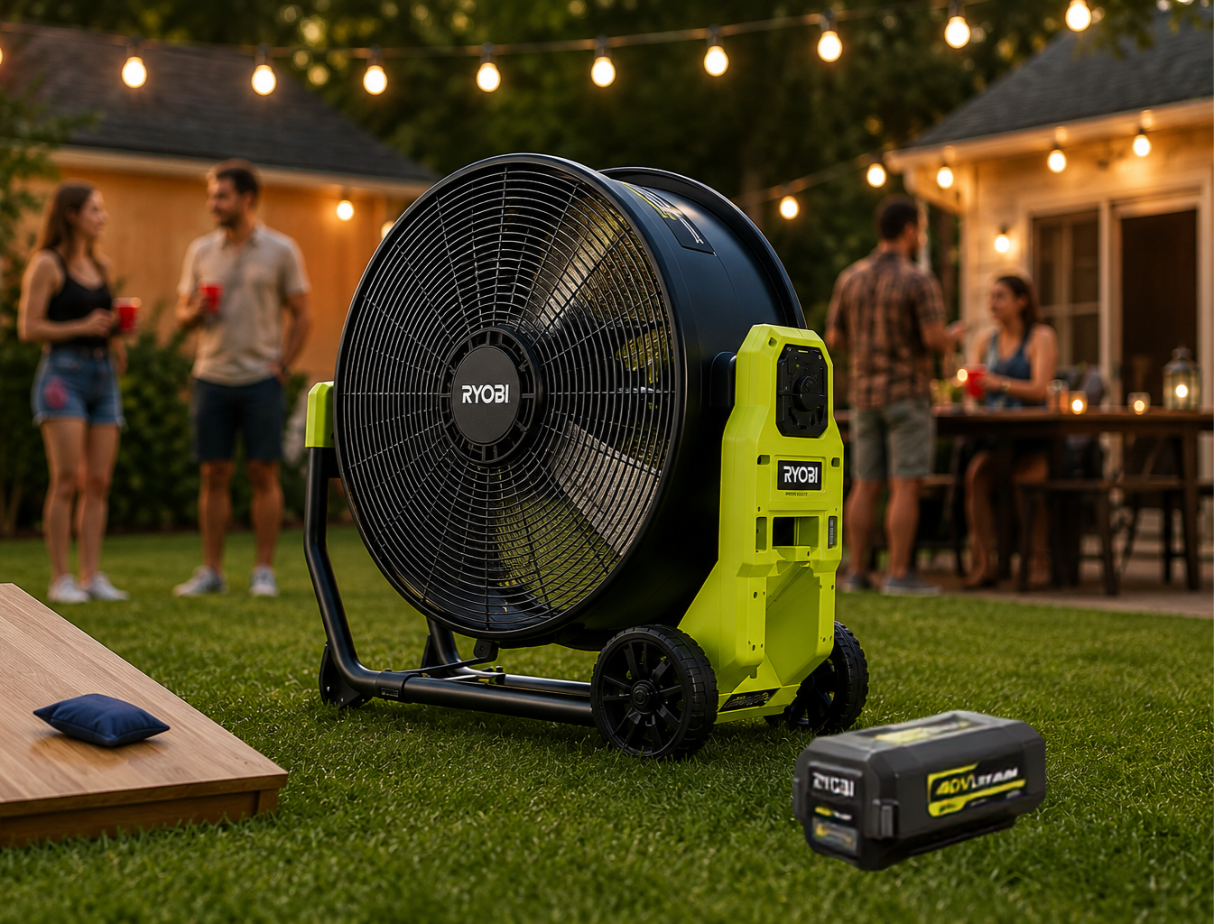 Ryobi 20" Hybrid Air Cannon Fan – Cordless Package