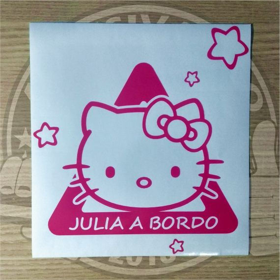Miniatura: P51-Adesivo Bebê a Bordo- Hello Kitty