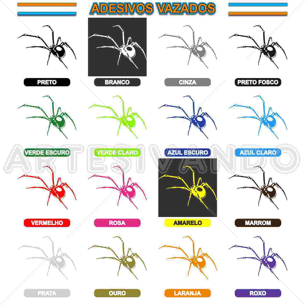 Miniatura: D61-Adesivo Aranha
