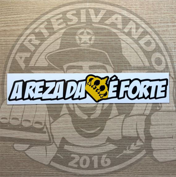 Miniatura: R16-Adesivo A Reza da Coroa é Forte