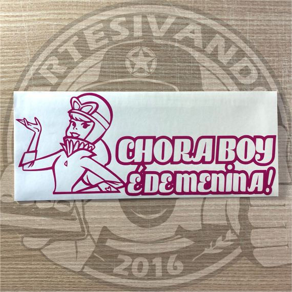 Miniatura: T191-Adesivo Chora Boy é de Menina!