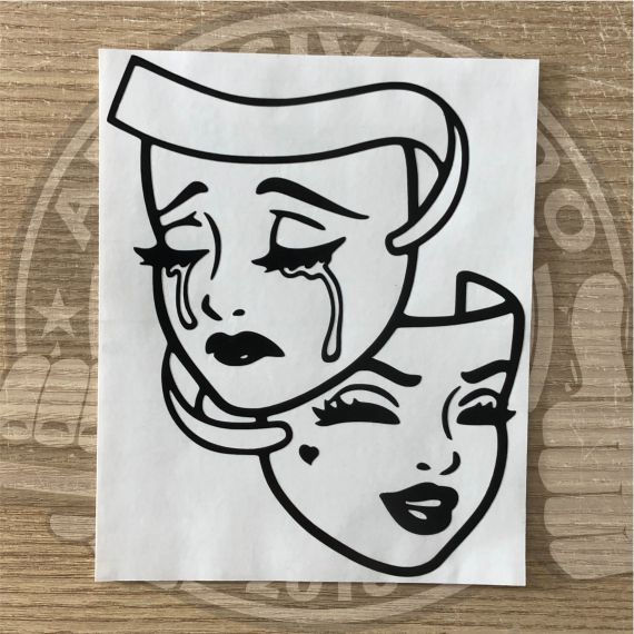 Miniatura: D73-Adesivo Chora Agora Ri Depois Feminino