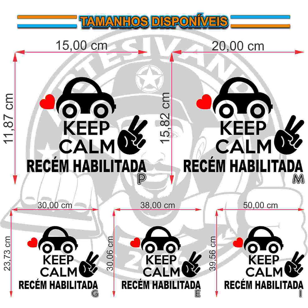 Miniatura: T130-Adesivo Keep Calm Recém Habilitada