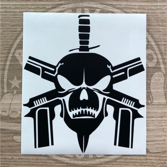 Miniatura: A01-Adesivo Caveira BOPE