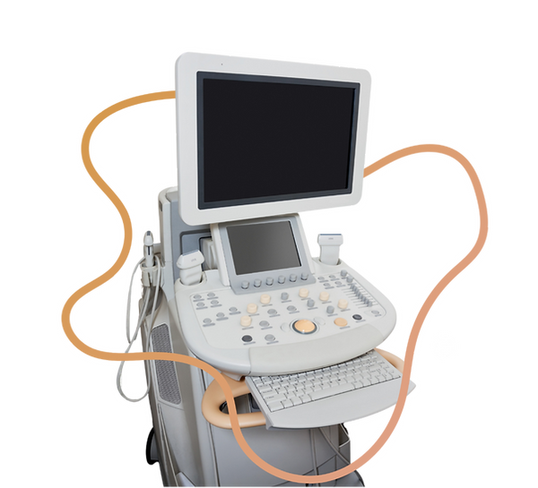 An ultrasound machine used to medically confirm pregnancy.