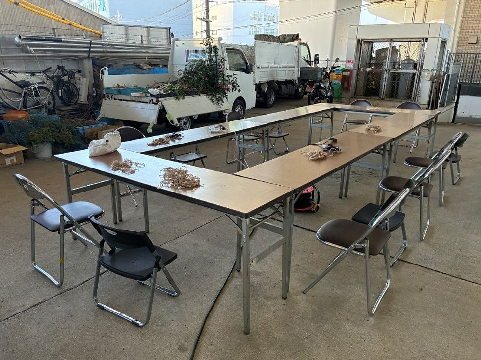 リース作りの準備