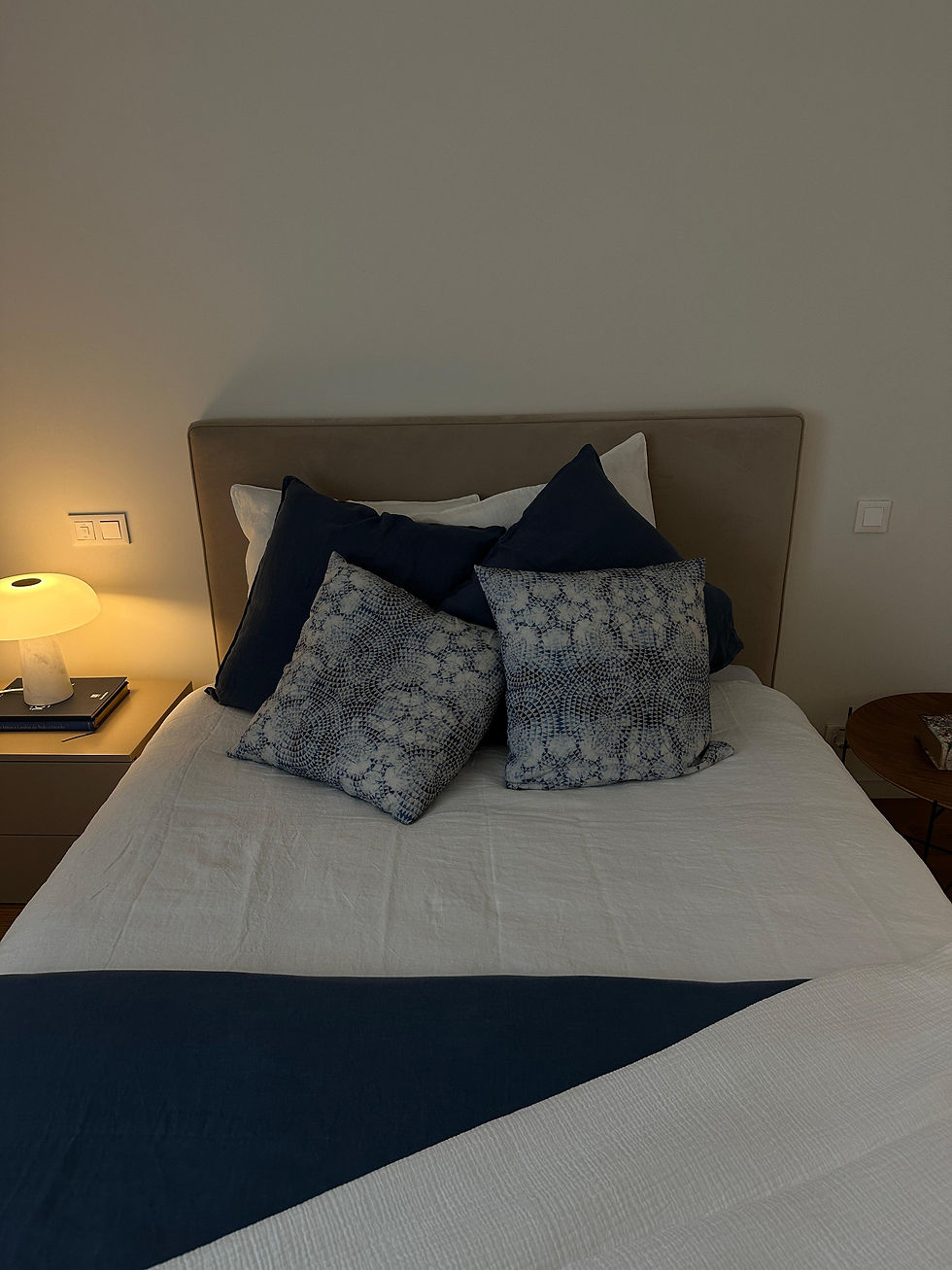 Miniatura: LINEN ESSENCE BLUE PILLOW SET