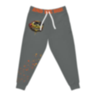 And Did! Dark Grey (Burnt Orange) Athletic Joggers