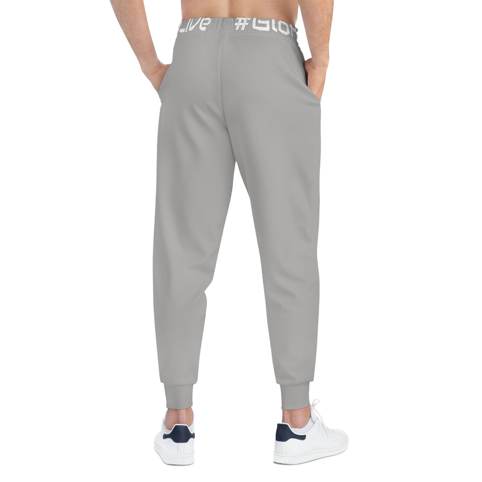 Miniaturbild: Light Grey Athletic Joggers (AOP)