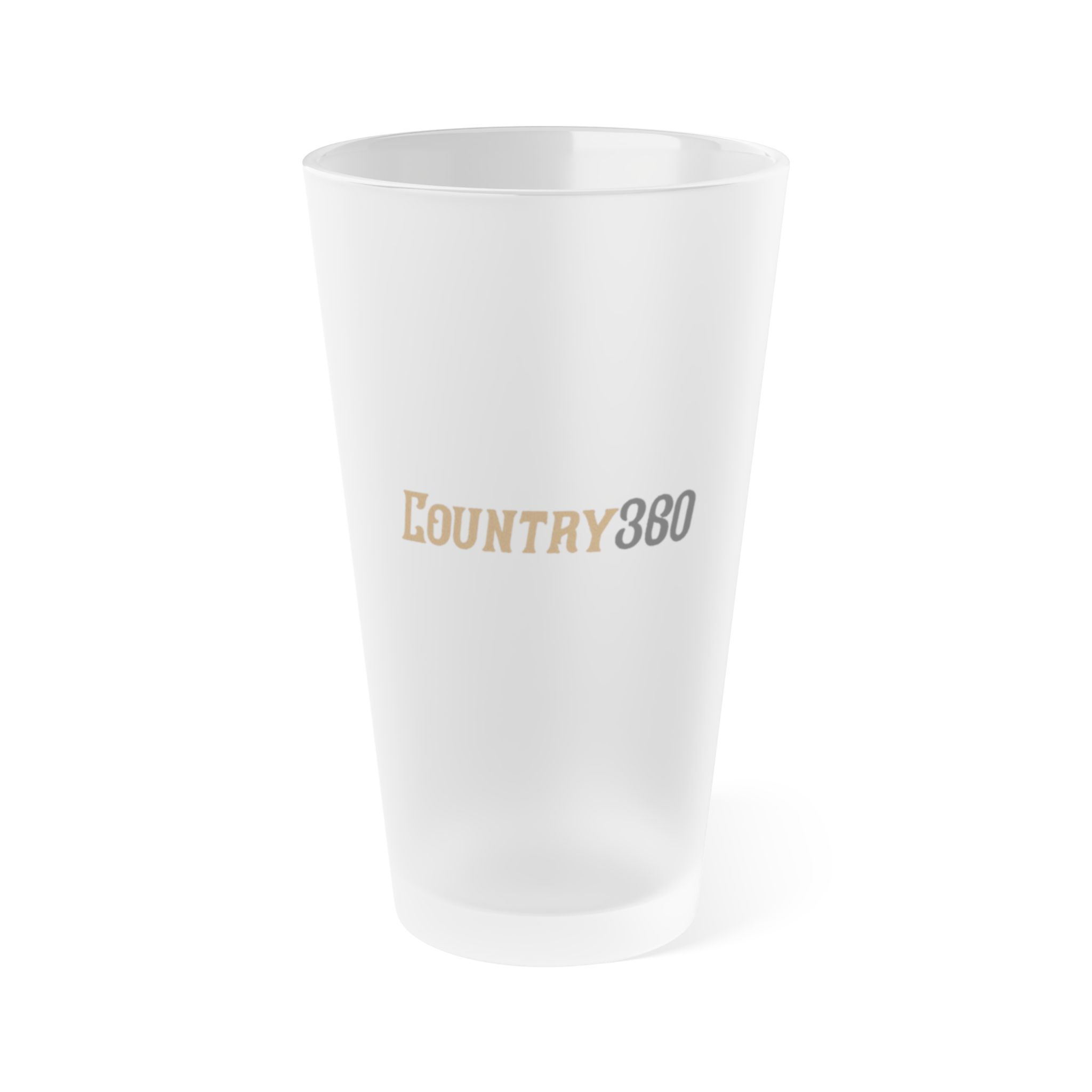 Country360's Frosted Pint Glass, 16oz