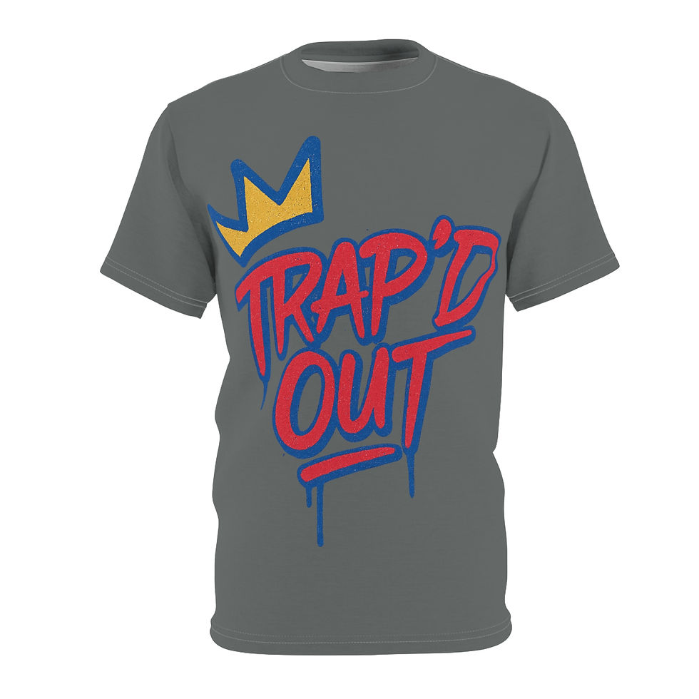 Trap'd Street Crown Tee Dark Grey
