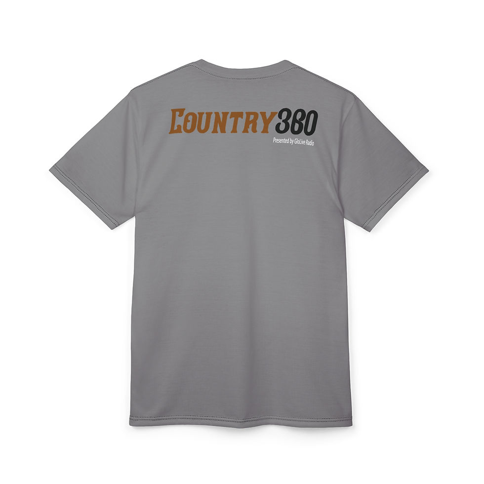 Miniature : Country360's Vinyl Record Cowboy – Record Head Tee Grey
