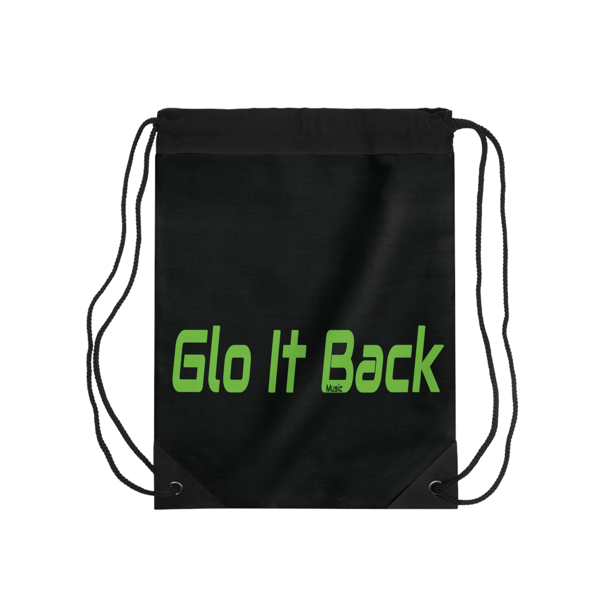 Glo It Back Music's Black Drawstring Bag