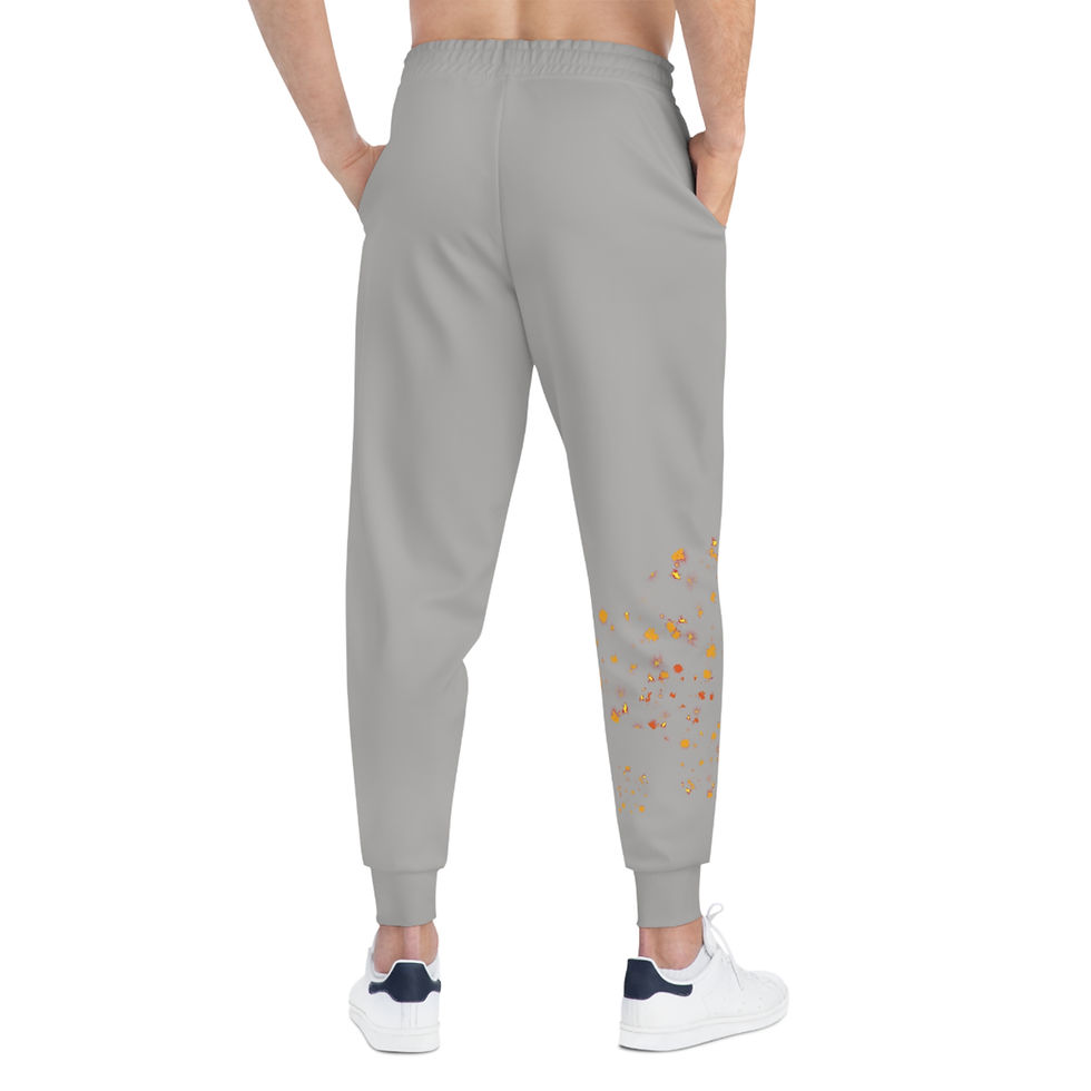 섬네일: And Did! Light Grey (Burnt Orange) Athletic Joggers