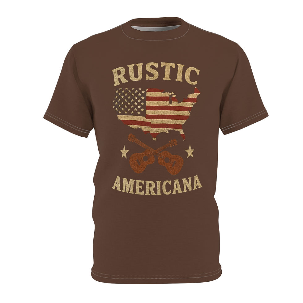 Country360's Rustic Americana Tee Dark Brown