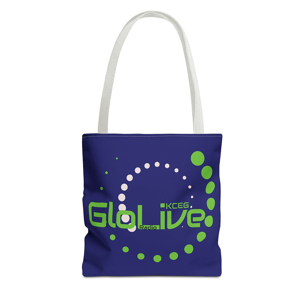 Thumbnail: KCEG GloLive Radio's Navy Blue Tote Bag