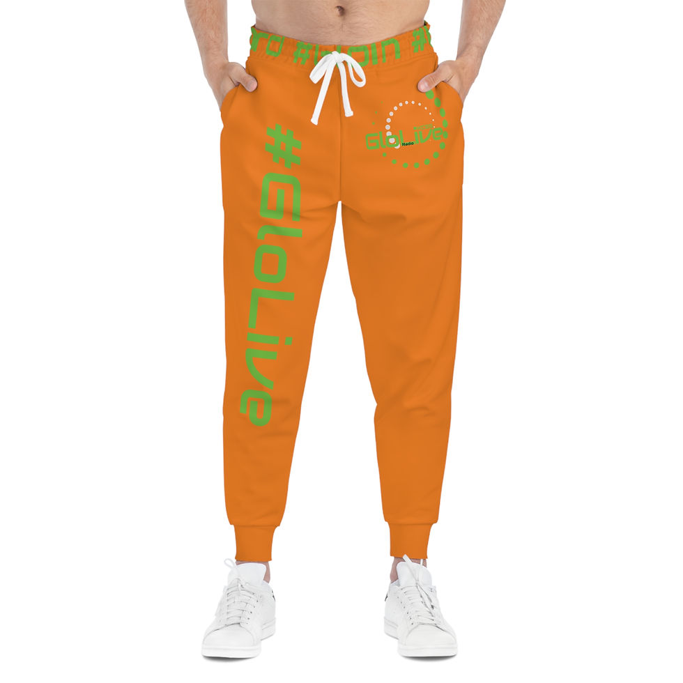 Miniaturbild: Orange/Green Athletic Joggers (AOP)
