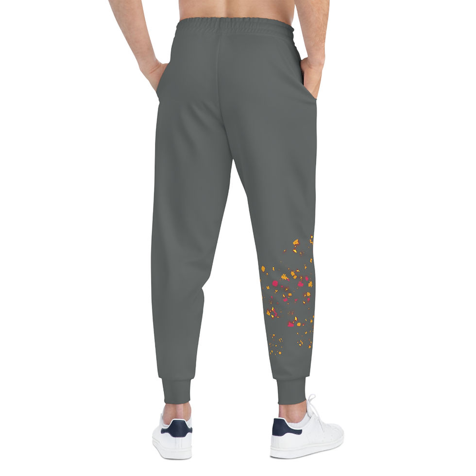 섬네일: And Did! Dark Grey (Pink) Athletic Joggers
