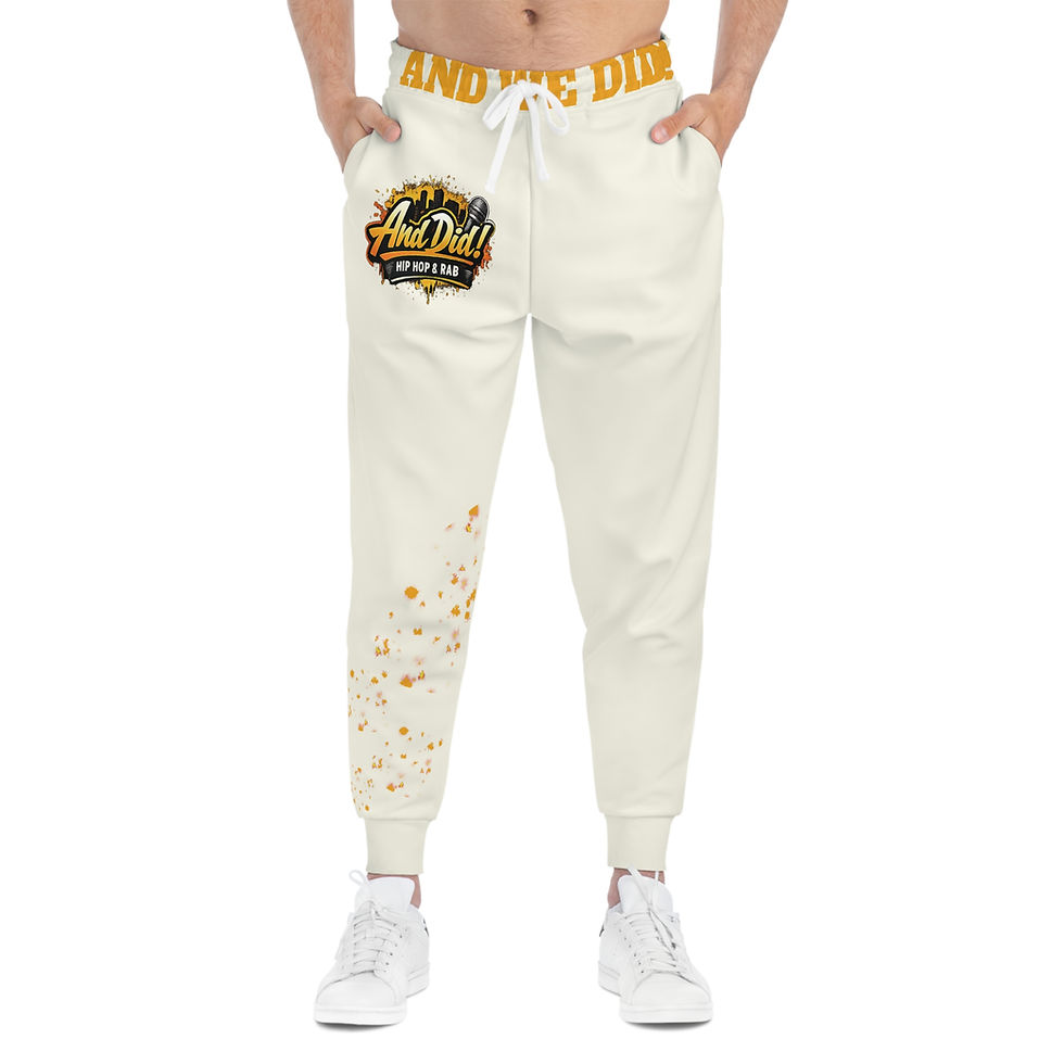 섬네일: And Did! Ivory (Golden) Athletic Joggers