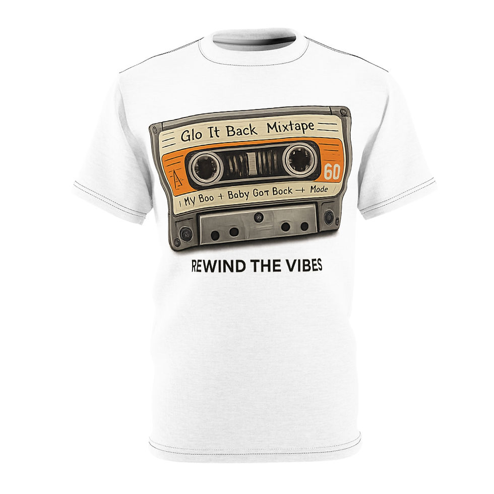 Miniatura: Glo It Back's Cassette Rewind Tee White