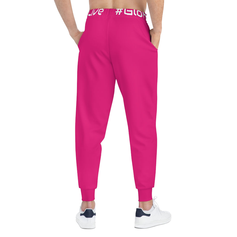 Miniatura: Pink Athletic Joggers (AOP)