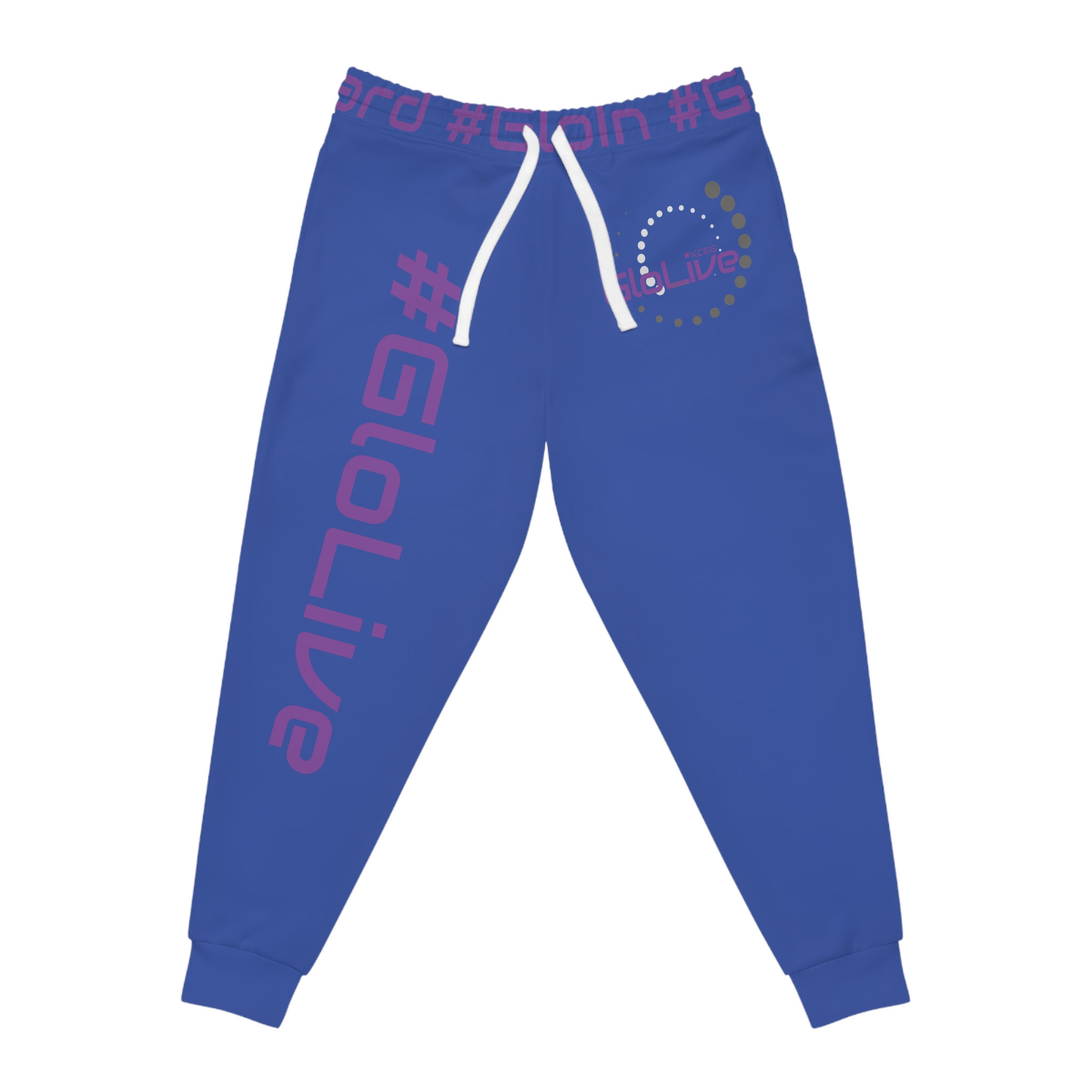 Blue/Purple Athletic Joggers (AOP)