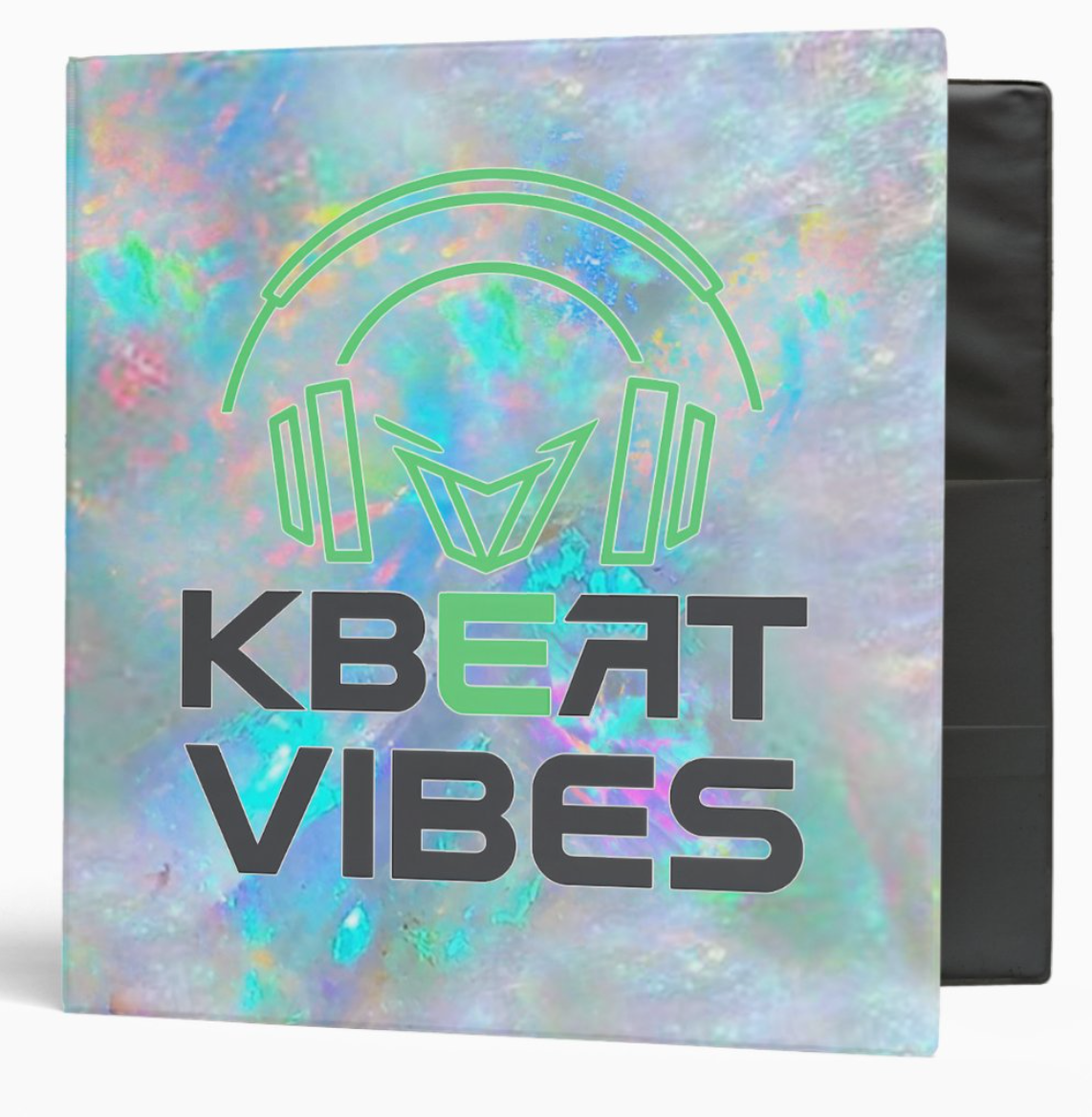 KBeat Vibes opal texture 3 ring binder