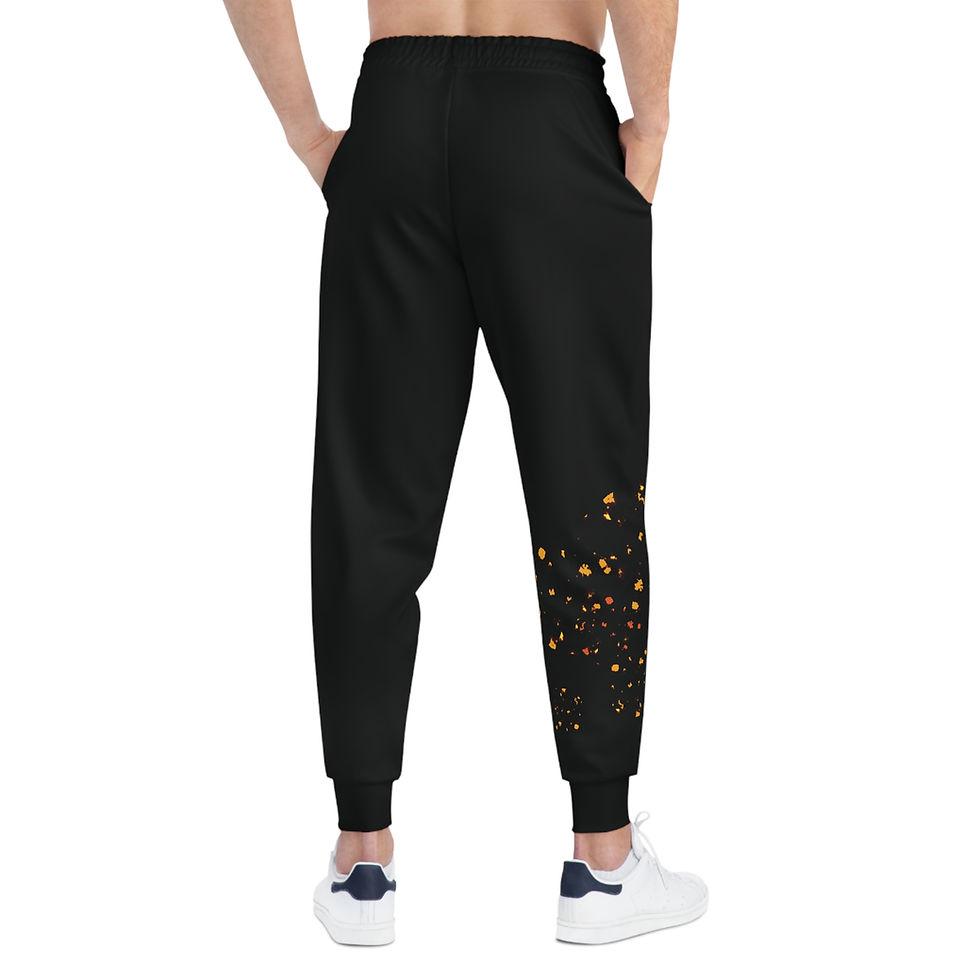 Miniatura: And Did! Black (Burnt Orange) Athletic Joggers
