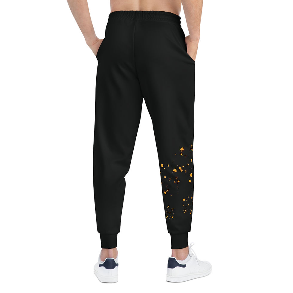 Miniatura: And Did! Black (Golden) Athletic Joggers