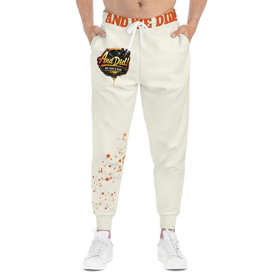 섬네일: And Did! Ivory (Burnt Orange) Athletic Joggers