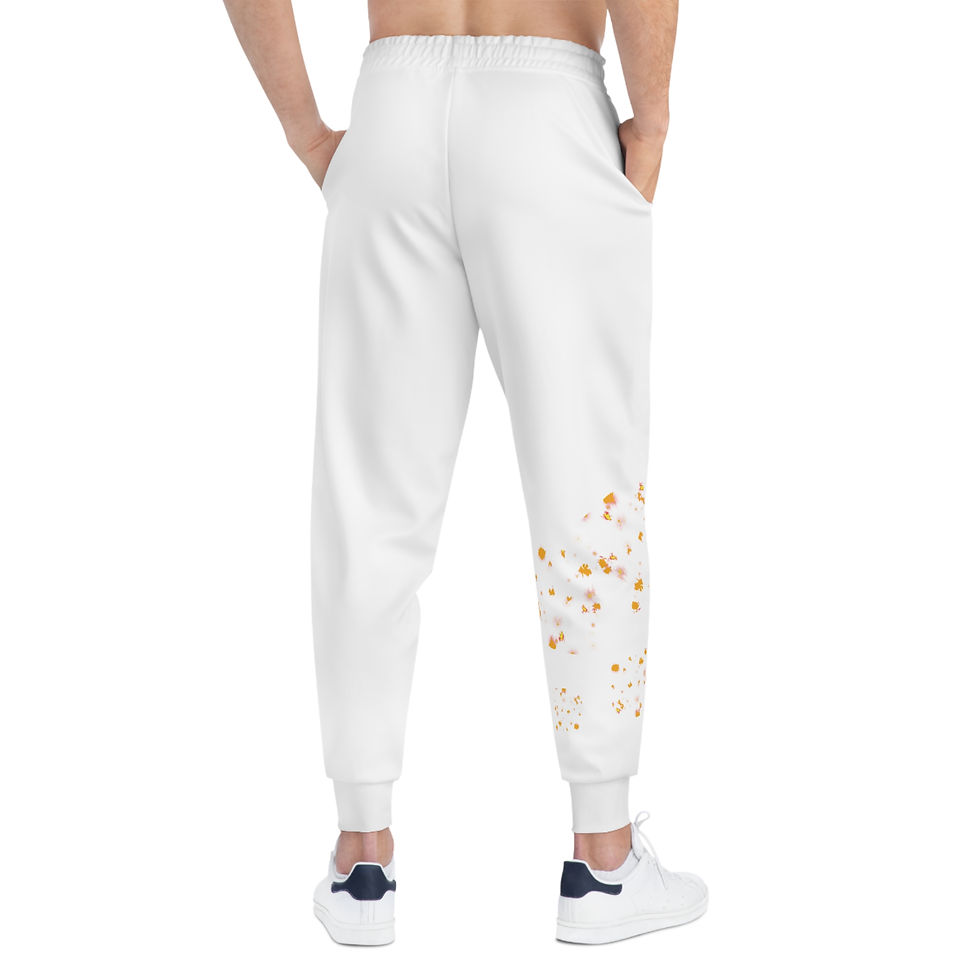 섬네일: And Did! White (Golden) Athletic Joggers