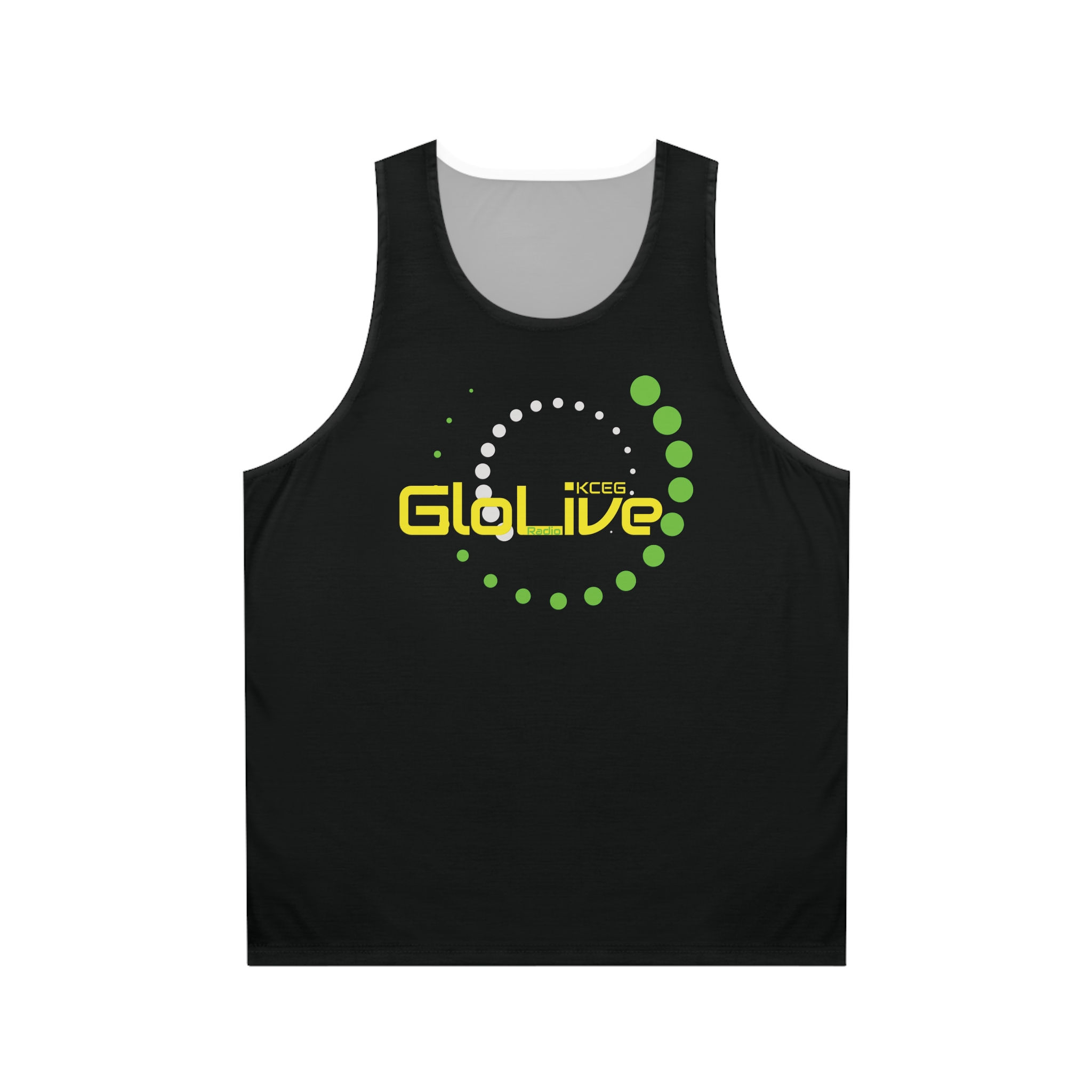 Black/Yellow/Green Unisex Tank Top (AOP)