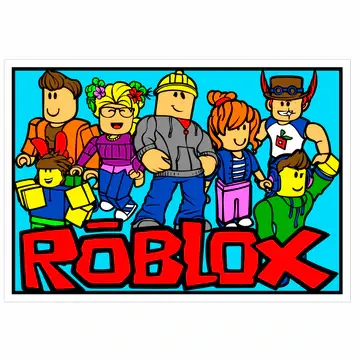 Large Roblox Velvet Art - Landscape (35cm x 50cm)