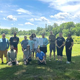 Thule Volunteers Assist PRWC in Pulling 6,000lbs of Invasive Water Chestnut from Lake Stibbs in Southbury