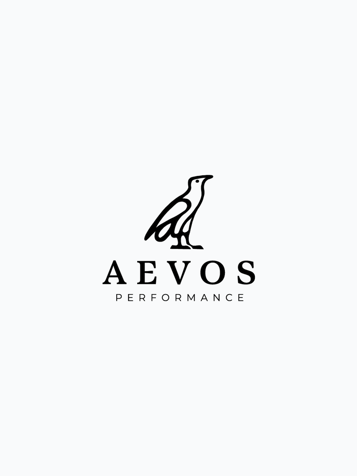 Aevos Performance brand identity and design by Wood & Ham, featuring high-performance visual branding for a consultancy founded by former elite athletes.