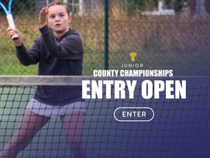 Junior County Championships Entry Open