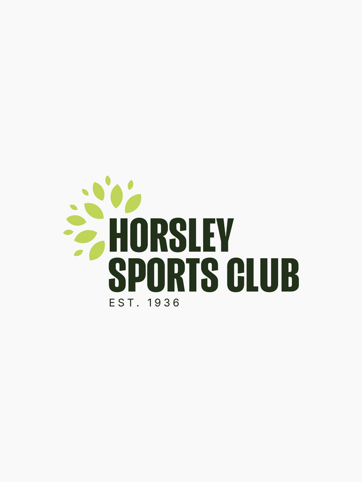 Updated brand identity and website design for Horsley Sports Club in Surrey, showing the club’s modern visuals, improved usability and stronger community-focused presentation.